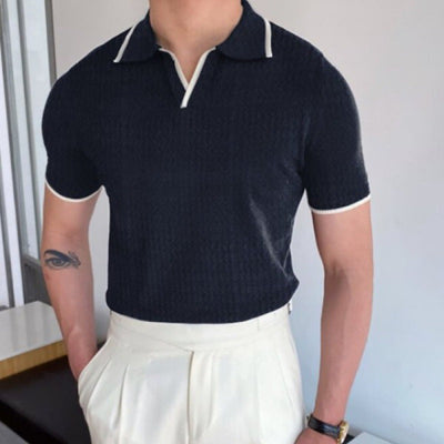 OLD MONEY V-Ausschnitt Polo