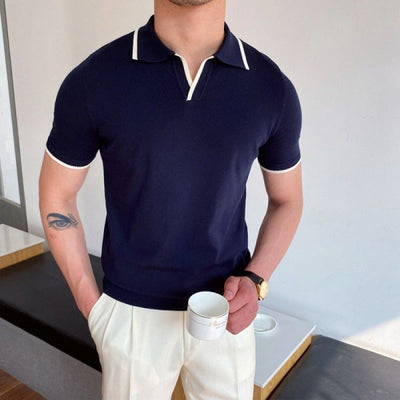 OLD MONEY V-Ausschnitt Polo