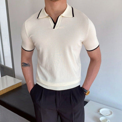 OLD MONEY V-Ausschnitt Polo