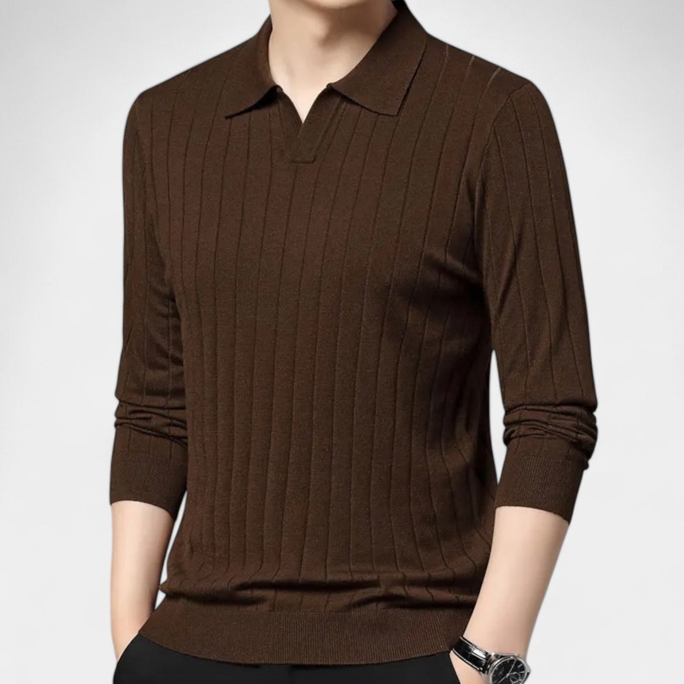 OLD MONEY Langarm Polo