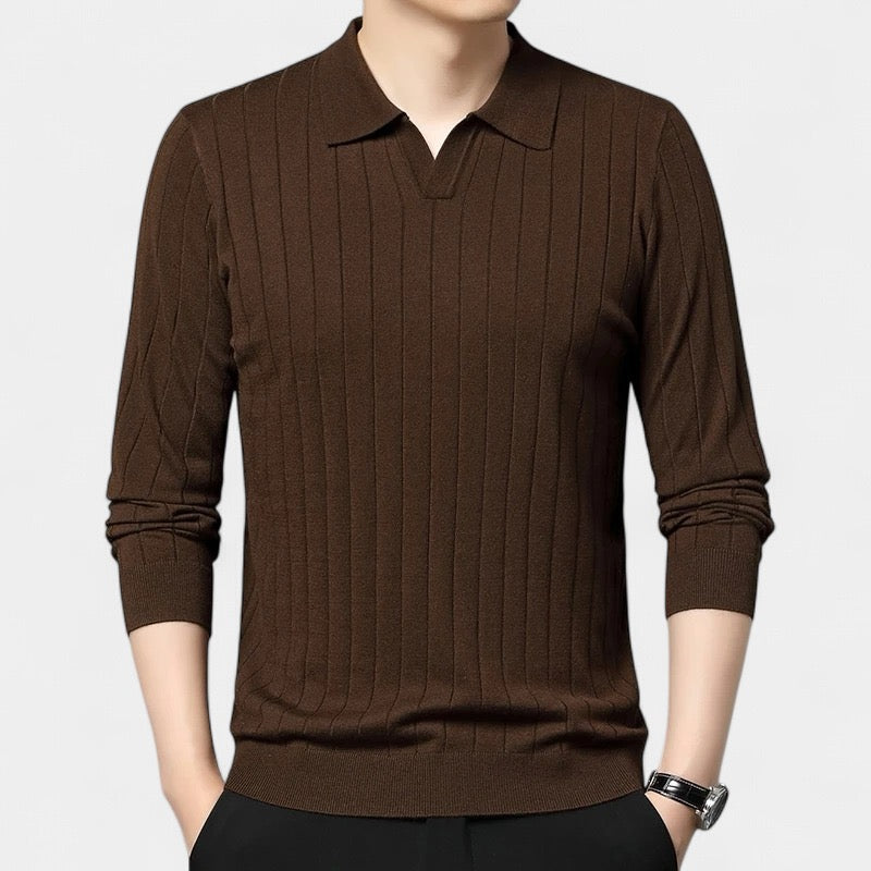 OLD MONEY Langarm Polo
