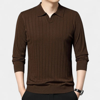 OLD MONEY Langarm Polo