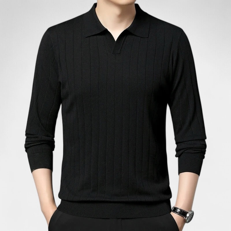 OLD MONEY Langarm Polo