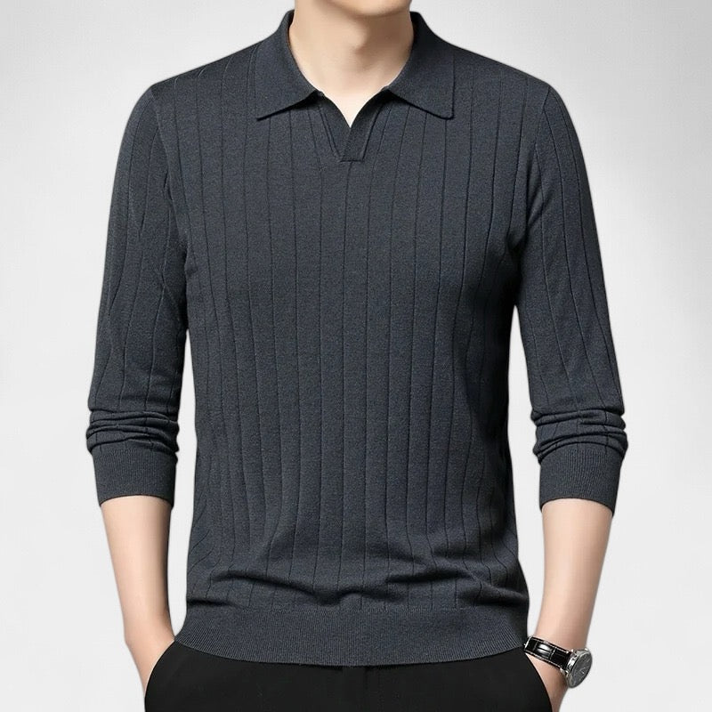 OLD MONEY Langarm Polo