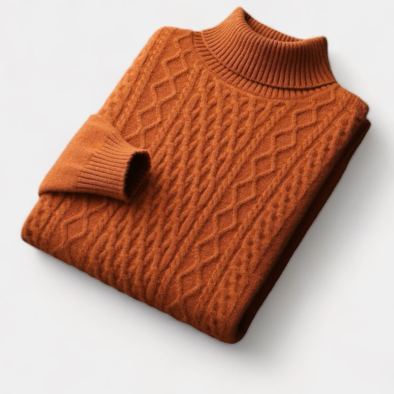 OLD MONEY Halbrollkragenpullover