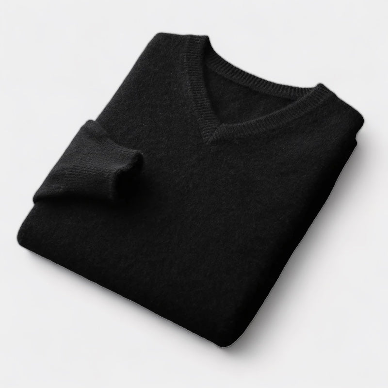OLD MONEY V-Ausschnitt Pullover