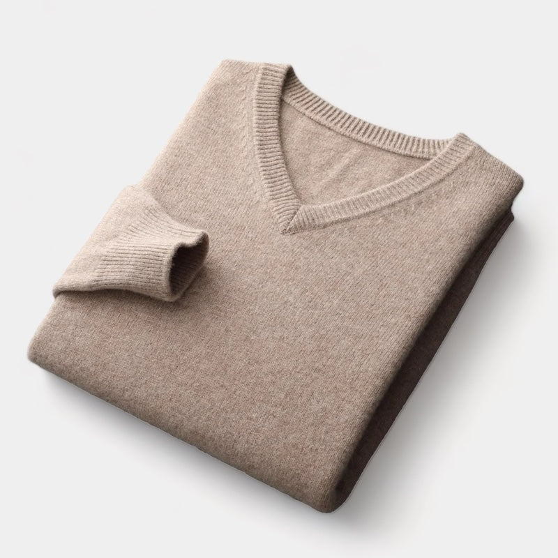 OLD MONEY V-Ausschnitt Pullover