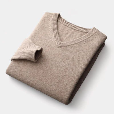 OLD MONEY V-Ausschnitt Pullover