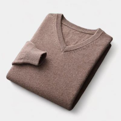 OLD MONEY V-Ausschnitt Pullover