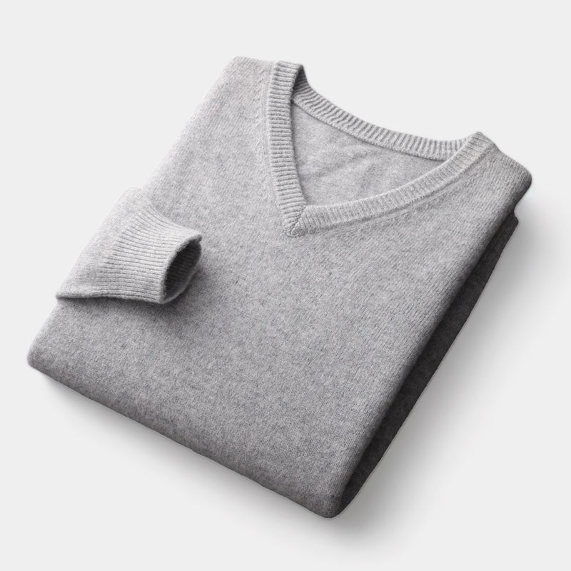 OLD MONEY V-Ausschnitt Pullover
