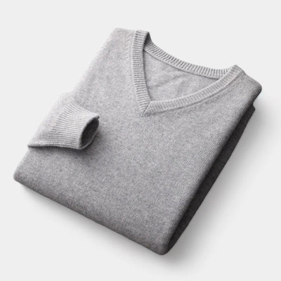 OLD MONEY V-Ausschnitt Pullover