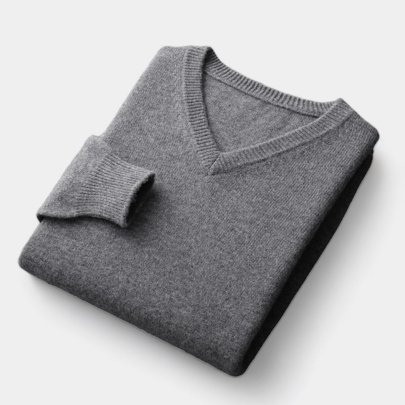 OLD MONEY V-Ausschnitt Pullover