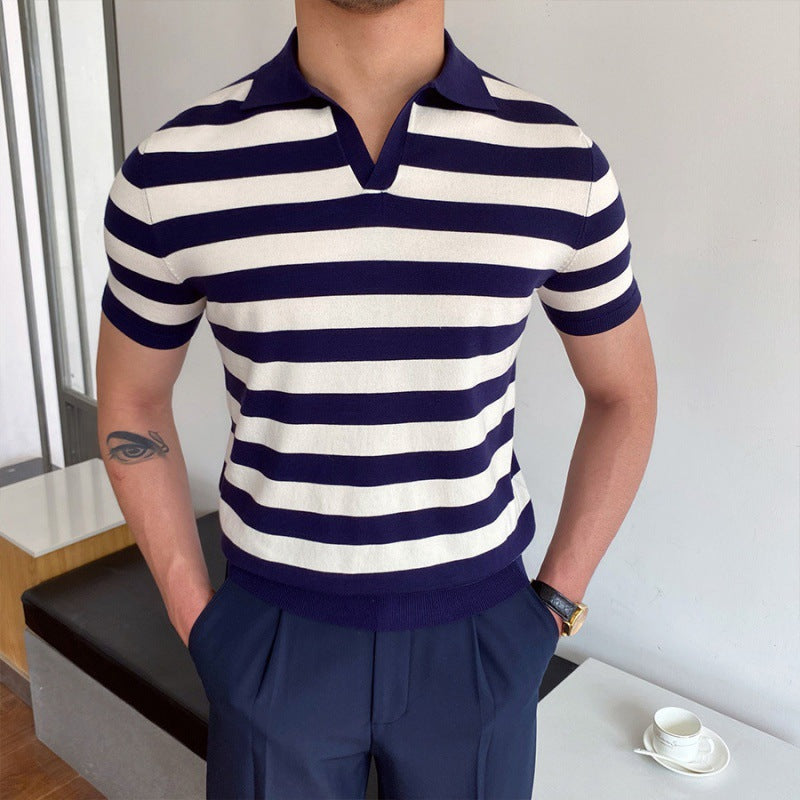 OLD MONEY V-Ausschnitt Polo