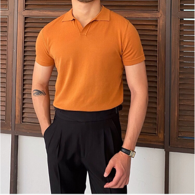 OLD MONEY V-Ausschnitt Polo